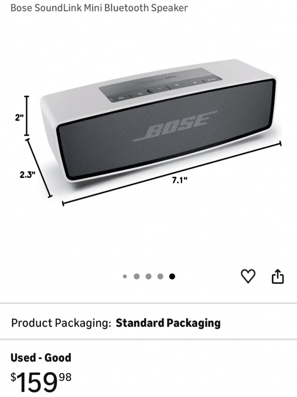 Like New Bose Soundlink Mini Bluetooth Speaker Silver - Picture 5 of 5